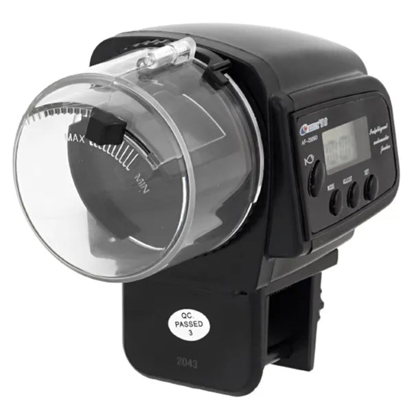 AF-2009D automata akváriumi etető, LCD, 4x/nap, 70 ml, 2×AAA