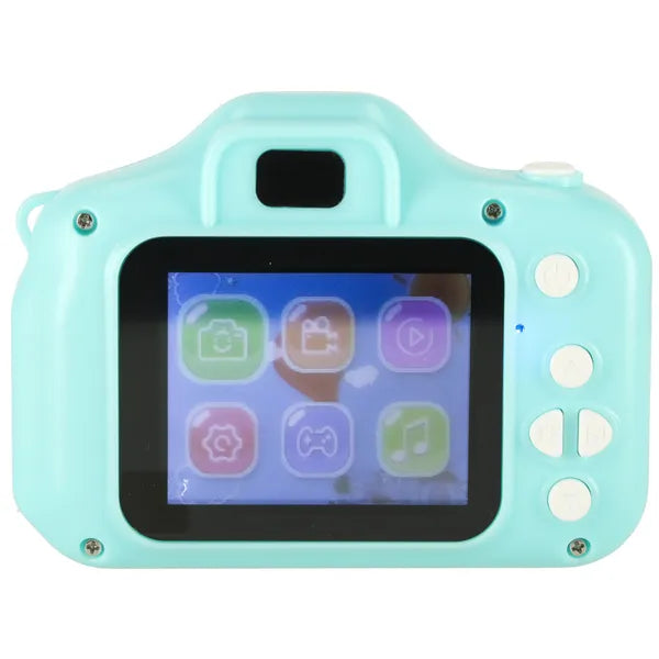 Gyerek digitális fényképezőgép HD videóval, 2″ kijelző, menta