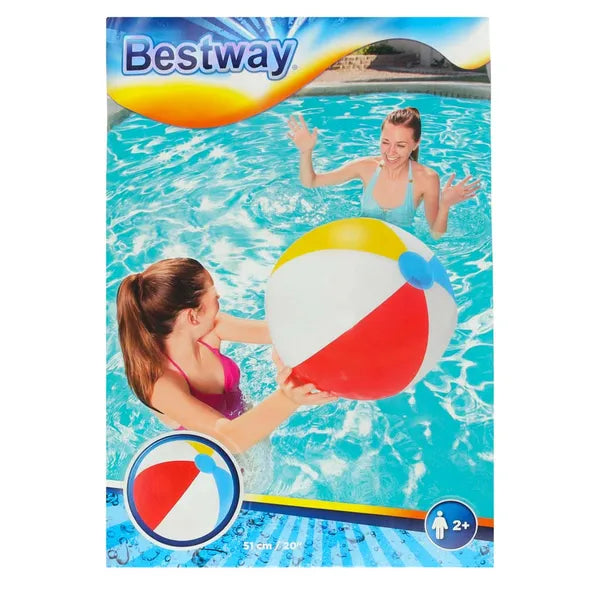 Bestway színes PVC felfújható strandlabda, 31 cm