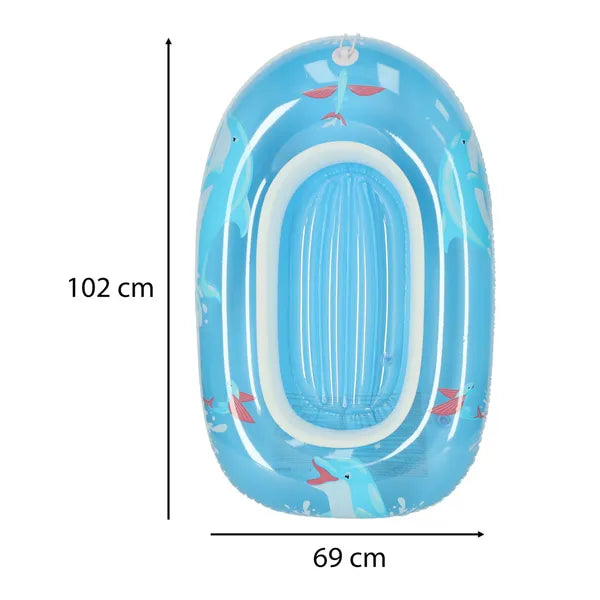 Bestway 34037 felfújható gyerek csónak, kék, 102×69 cm, 3–6 év