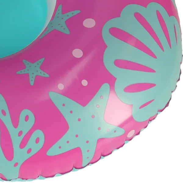 BESTWAY 34091 Baba úszó kör felfújható csónak üléssel és baldachinnal rózsaszín 1-2 éves korig 18kg