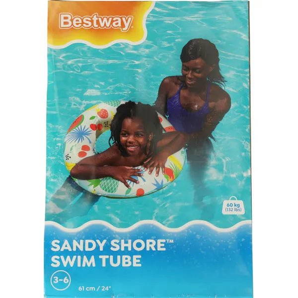 Bestway gyerek felfújható úszógumi, gyümölcs mintás, 61 cm
