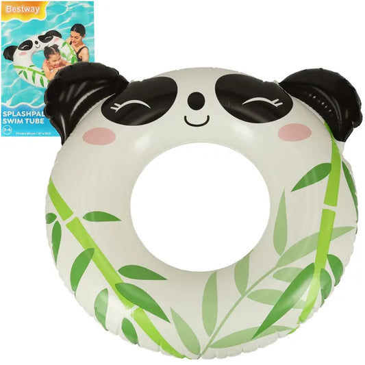 Panda mintás felfújható úszógumi gyerekeknek 85×76 cm (3-6 év, PVC)