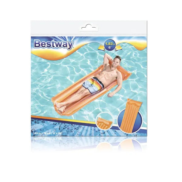 Bestway felfújható strandmatrac narancs 183×76 cm 90 kg
