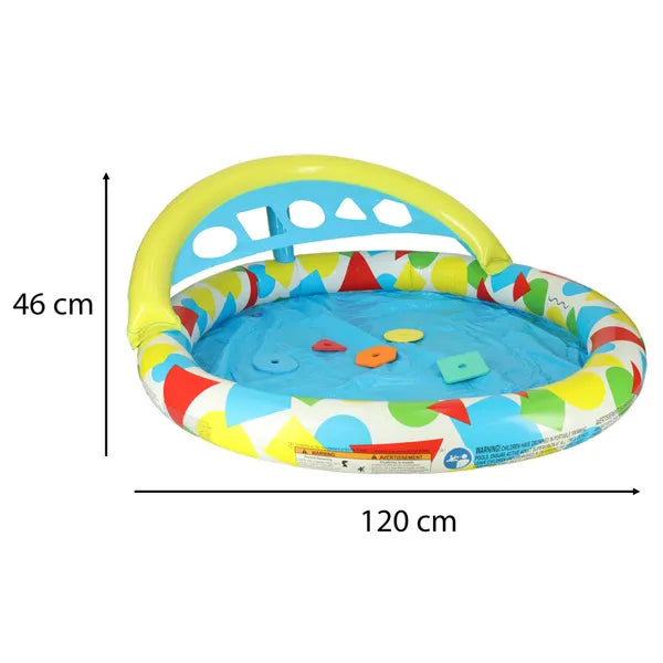 Bestway babapancsoló formaválogatóval, párnával 120 cm 45 l