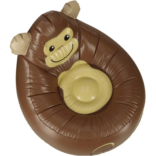 Bestway 75116 felfújható gyermek fotel majom mintával 72x72x64 cm, 70 kg
