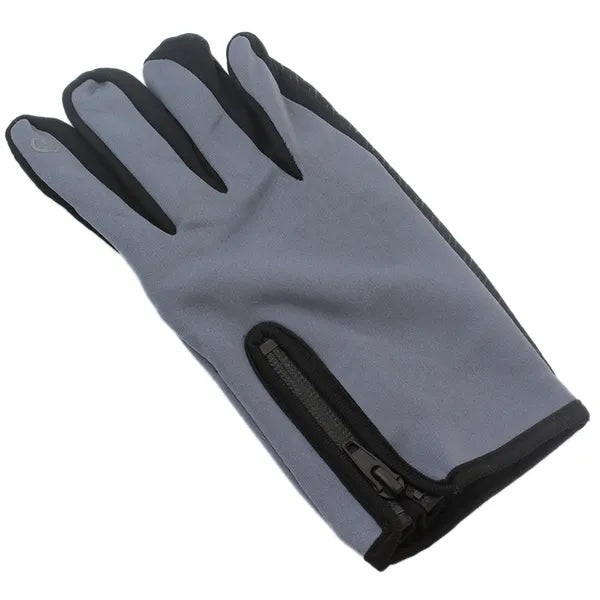 Érintőképernyős téli sport kesztyű, uniszex, XL, szürke