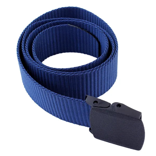 Taktikai poliészter nadrágszíj 110 cm, állítható, kék