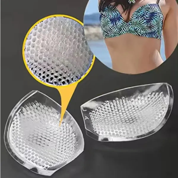 Szilikon push-up melltartóbetét, perforált, vízálló, 1 pár