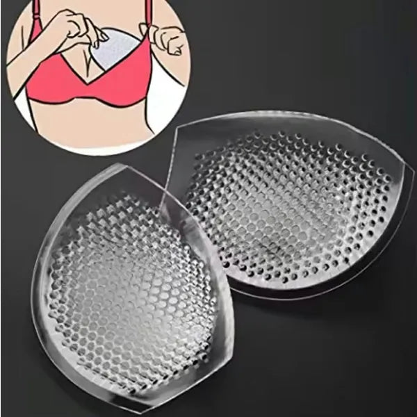 Szilikon push-up melltartóbetét, perforált, vízálló, 1 pár