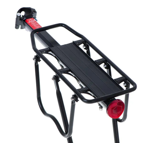 Univerzális hátsó kerékpár csomagtartó, alumínium, 25 kg teherbírás