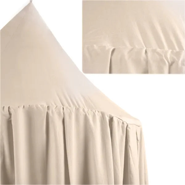 Bézs függő baldachin gyerekszobába, 70 cm átmérő, 290 cm hossz