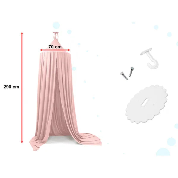 Rózsaszín gyermek baldachin tipisátor 70 cm Ø, 290 cm hossz