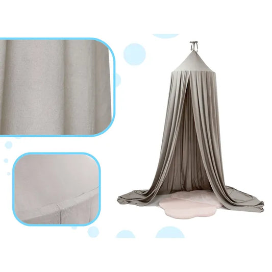 Szürke függesztett baldachin tipi sátor 70 cm gyűrű 290 cm