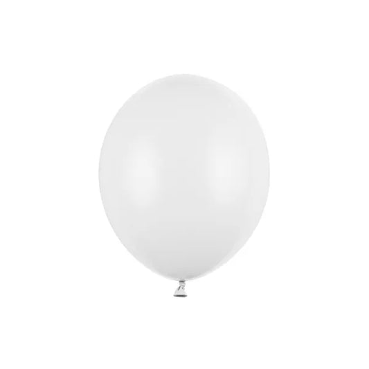 Strong pasztell fehér latex léggömb 30 cm, 100 db csomag
