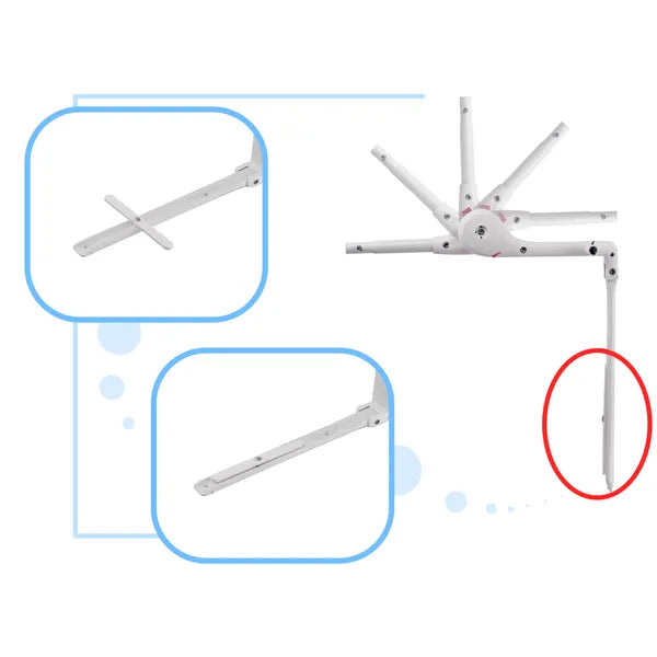 Nyitható leesésgátló ágykorlát 150 cm, fekete
