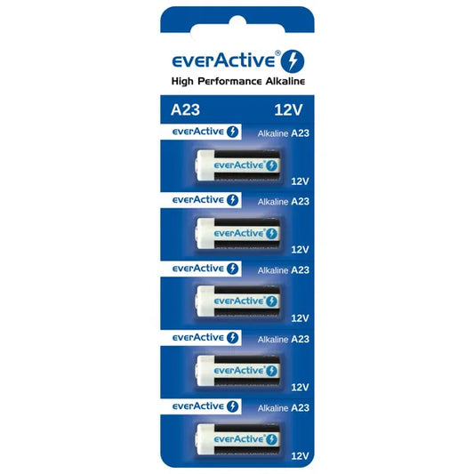 EverActive 23A 12 V alkáli elem, 5 db-os blister