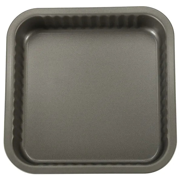 Tapadásmentes szürke torta- és piteforma 24×24 cm, acél