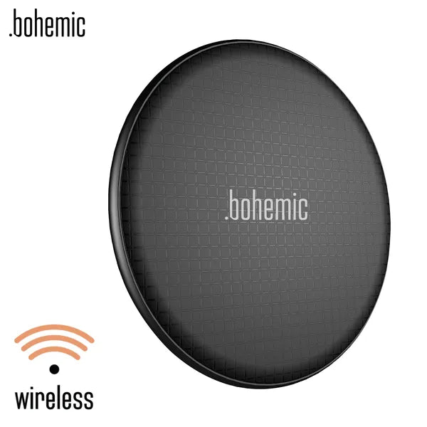 Bohemic 10W Qi vezeték nélküli töltőpad, 6.3 mm, LED jelző