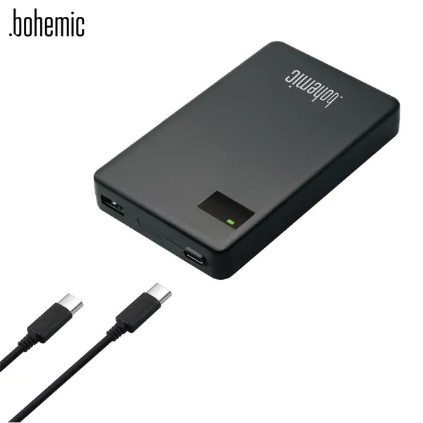 Ultra-vékony 60 W USB-C/USB-A laptop és tablet töltő, fekete