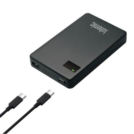 Ultra-vékony 60 W USB-C/USB-A laptop és tablet töltő, fekete
