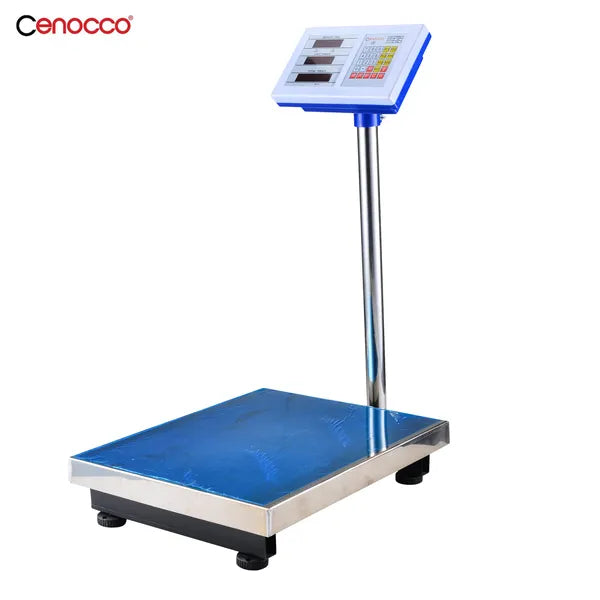 Digitális rozsdamentes acél platformmérleg 300 kg-ig, akkumulátoros