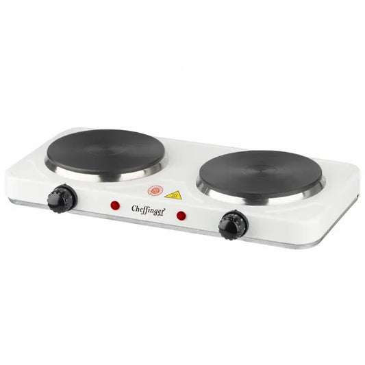 Cheffinger CF-EHD1000 1000 W-os kétzónás hordozható elektromos főzőlap