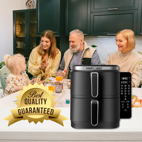 Dupla kosaras digitális légsütő 2800 W, 11 l, független szabályzással