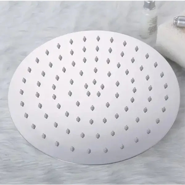 Kerek esőztető zuhanyfej 20 cm, rozsdamentes acél, ezüst