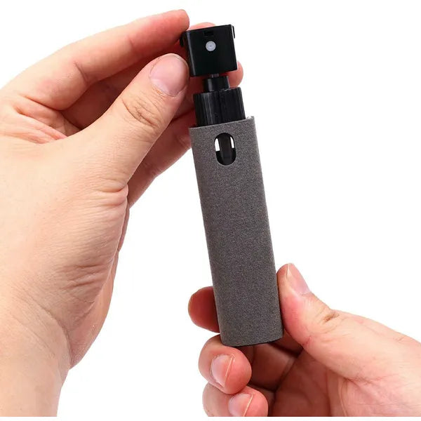 Utántölthető 13 ml-es okostelefon kijelzőtisztító spray, fekete/szürke