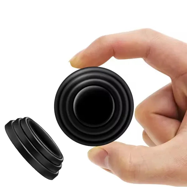 Fekete ø25 mm öntapadós autó ajtóél védő ütköző, 4 db