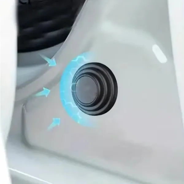 Autó ajtóél védő ütköző, 4 db, fekete, TPE szilikon, Ø25×10 mm