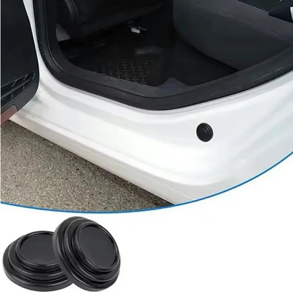 Autó ajtóél védő ütköző, 4 db, fekete, TPE szilikon, Ø25×10 mm