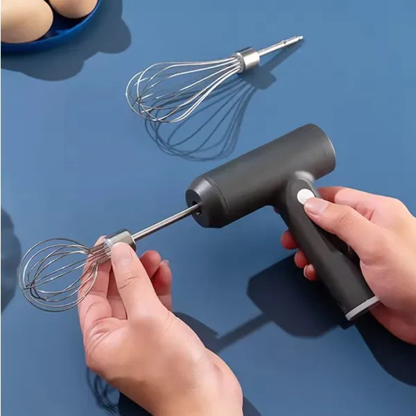 Vezeték nélküli akkumulátoros kézi mixer, 15 W, 3 fokozat, acél szárak