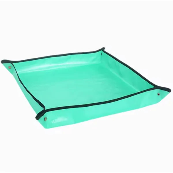 Vízhatlan növényátültető alátét, 66×66 cm, zöld, PVC