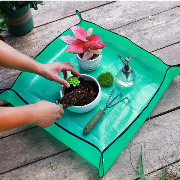 Vízhatlan növényátültető alátét, 66×66 cm, zöld, PVC