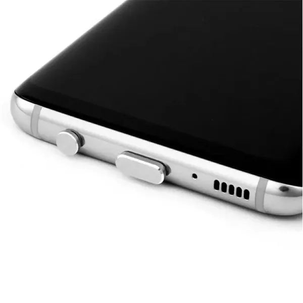 Ezüst USB-C és 3,5 mm jack port pordugó készlet, 2 db