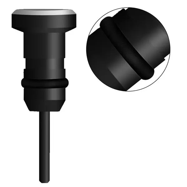 USB C és 3,5 mm jack csatlakozó porvédő fedél, fekete