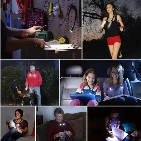 Nyakra akasztható led olvasólámpa
