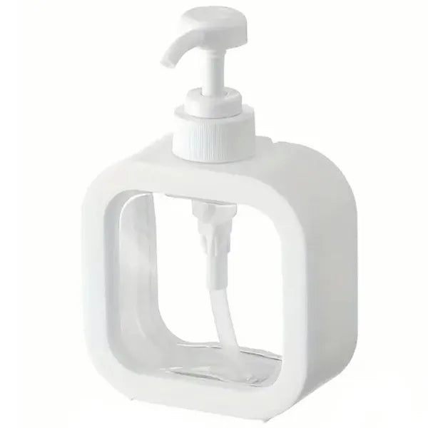 500 ml pumpás folyékony szappan adagoló, átlátszó tartállyal