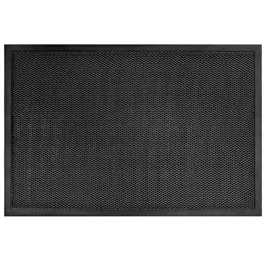 Kültéri csúszásgátló lábtörlő, PVC, fekete, 60×40 cm