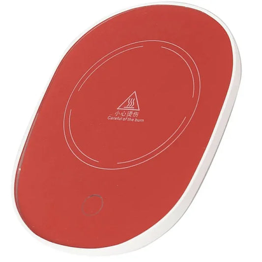 Elektromos bögremelegítő 55°C-ig, piros-fehér, 230 V, 15x11 cm