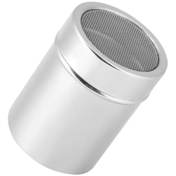 Rozsdamentes acél cukor- és kakaószóró 300 ml