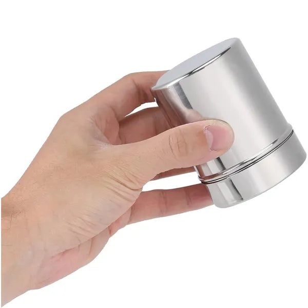 Rozsdamentes acél cukor- és kakaószóró 300 ml