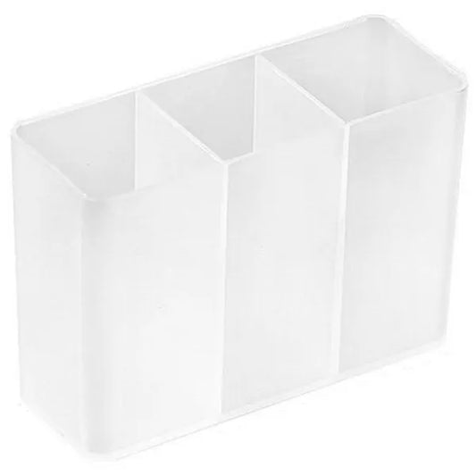 Samopragasztós átlátszó kozmetikai fali rendező 3 rekesszel 8x3x5,5 cm