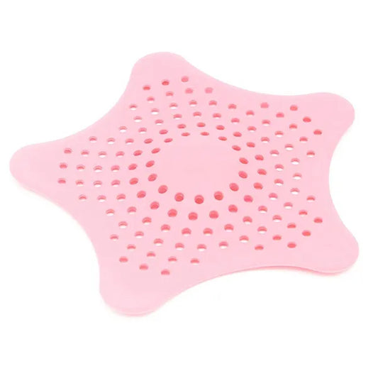 Szilikon mosogatólefolyó-szűrő, rózsaszín, 13 cm