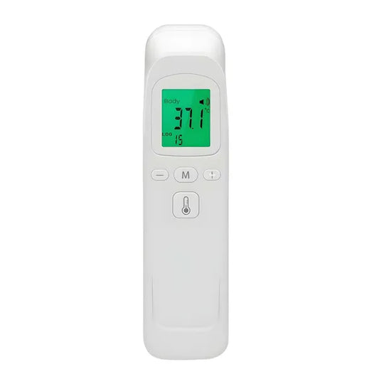 Érintésmentes infravörös lázmérő LCD kijelzővel, fehér
