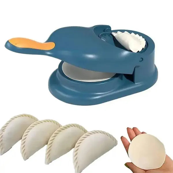 Derelye és ravioli formázó gép, PP műanyag, 28 cm, csúszásgátló, kék