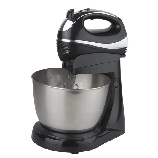 Daewoo 300 W kézi mixer forgó 3,5 L inox tálas állvánnyal, 5 fokozat