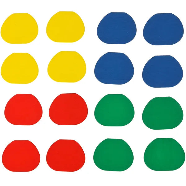 Montessori fa golyópálya tanulófa, 21 cm, színes levelekkel